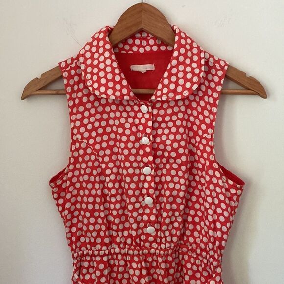 Tulle Retro Cotton Polka Dot Dress - Picture 4 of 12